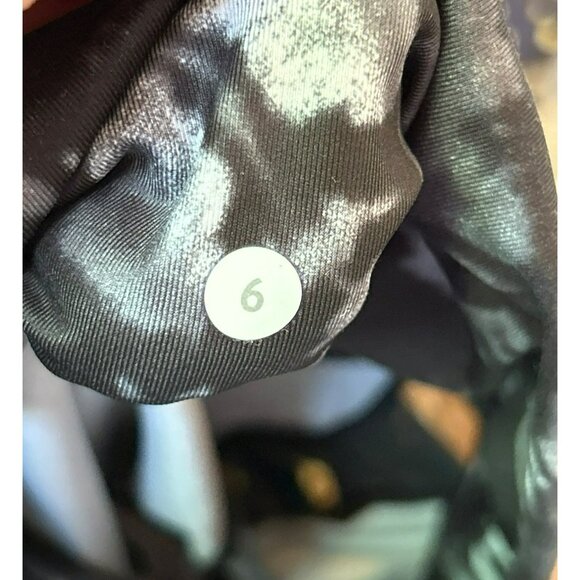 Lululemon Women's Black White Dusk Dye Sunshine Salutation Crop Full-On Leggings - Picture 5 of 5